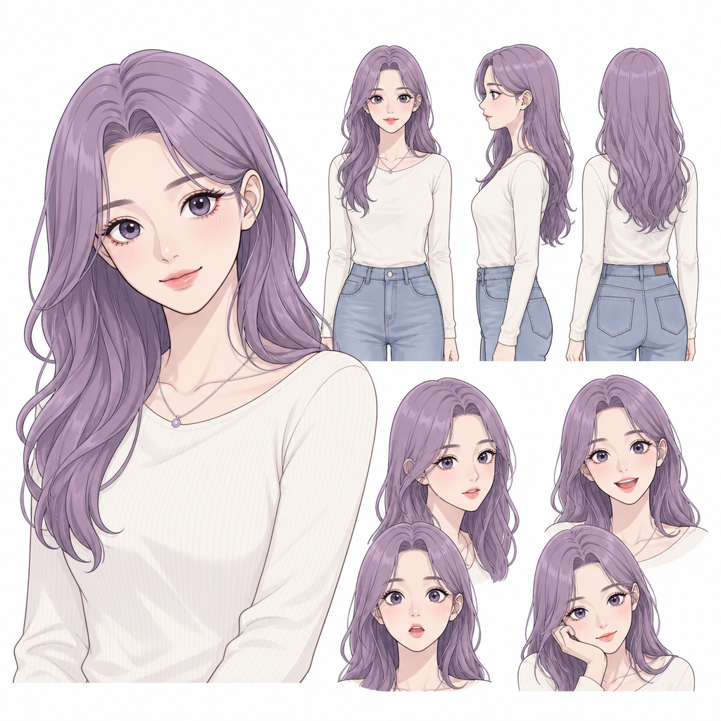 웹툰형 캐릭터